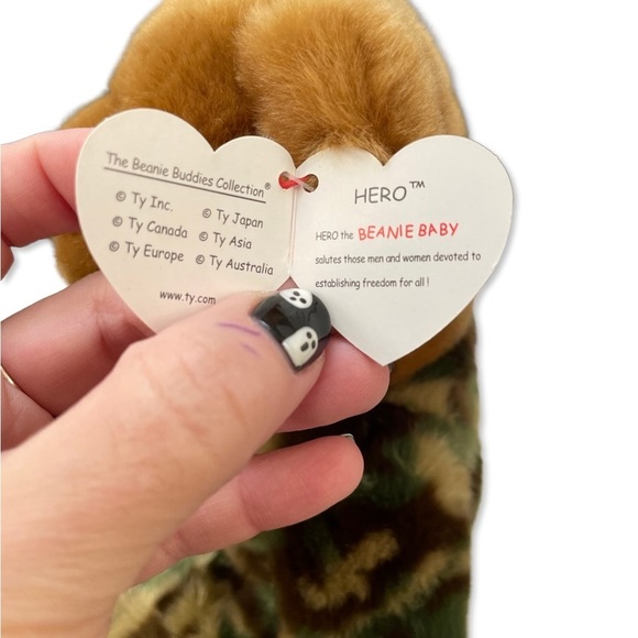 BEANIE Buddy Vintage Original 2003 TY Military Camouflage Collectible 14 inches - Picture 6 of 8